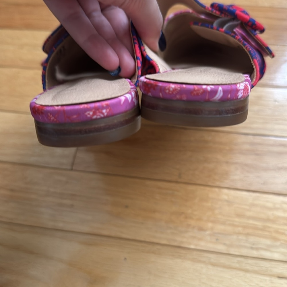 Anthropologie Flavia Mules Floral Size 7 - Picture 5 of 5